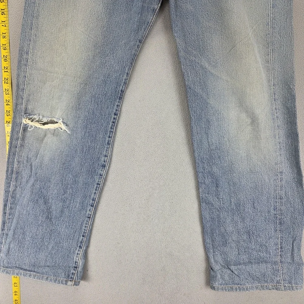 Vintage Edwin Jeans Mens Blue Selvedge 505X Straight Button Fly Fits 32x32
